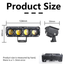 FD-34 4-Lens Fog Lamp with DRL — Red & Blue DRL Modes