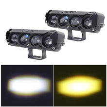 FD-34 4-Lens Fog Lamp with DRL — Red & Blue DRL Modes