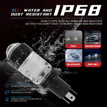 Fidi H4 LED Projector Headlight – 16000LM, IP68 Waterproof, Mini Bi-Led for Car, Bike & Truck (Set of 1)