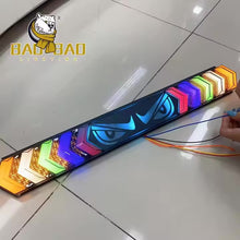 12V-24V Universal RGB LED Tailgate Warning Light Bar for Bolero Pickup & Trucks | Devil Eyes Rear pickup Tail Light