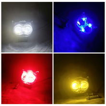 Transparent Owl Fog Light for Cars, Bikes & Trucks | Universal Fit 12-85V | DRL & Dual Beam