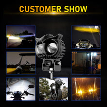 Fidi Owl Fog Light Set of 2 (with Red DRL , yellow and white beam) , Free switch Fog Lamp Motorbike, Car LED (12 V, 36 W)