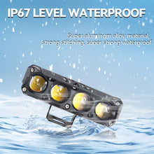 FD-34 4-Lens Fog Lamp with DRL — Red & Blue DRL Modes