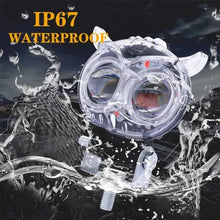 Transparent Owl Fog Light for Cars, Bikes & Trucks | Universal Fit 12-85V | DRL & Dual Beam