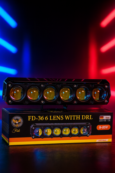 FIDI FD-36 | 6 Lens LED Foglamp with DRL