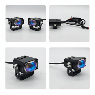 Fidi Single Lens Grill Projector — RGB DRL + White & Yellow Beam
