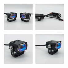 Fidi Single Lens Grill Projector — RGB DRL + White & Yellow Beam