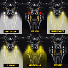 FIDI U1 Combo (2xFog Lamps , 1 Switch) - Red DRL, Yellow and White Beam (25W) | Universal Fit for all Motorcycles, Cars and Scooters
