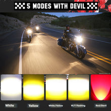 FIDI U1 Combo (2xFog Lamps , 1 Switch) - Red DRL, Yellow and White Beam (25W) | Universal Fit for all Motorcycles, Cars and Scooters