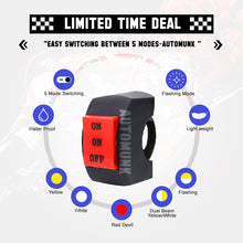 FIDI U1 Combo (2xFog Lamps , 1 Switch) - Red DRL, Yellow and White Beam (25W) | Universal Fit for all Motorcycles, Cars and Scooters